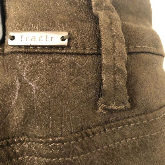 TRACTR HIGH RISE FOIL LEAF PRINT PANTS SZ 14/32 - Picture 7 of 10